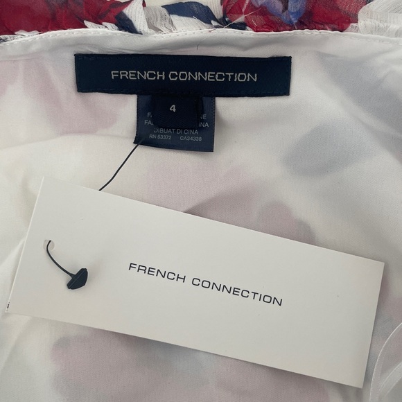 New French Connection Aiden Bai Lurex Frill Cami Top size 4 - Picture 5 of 7